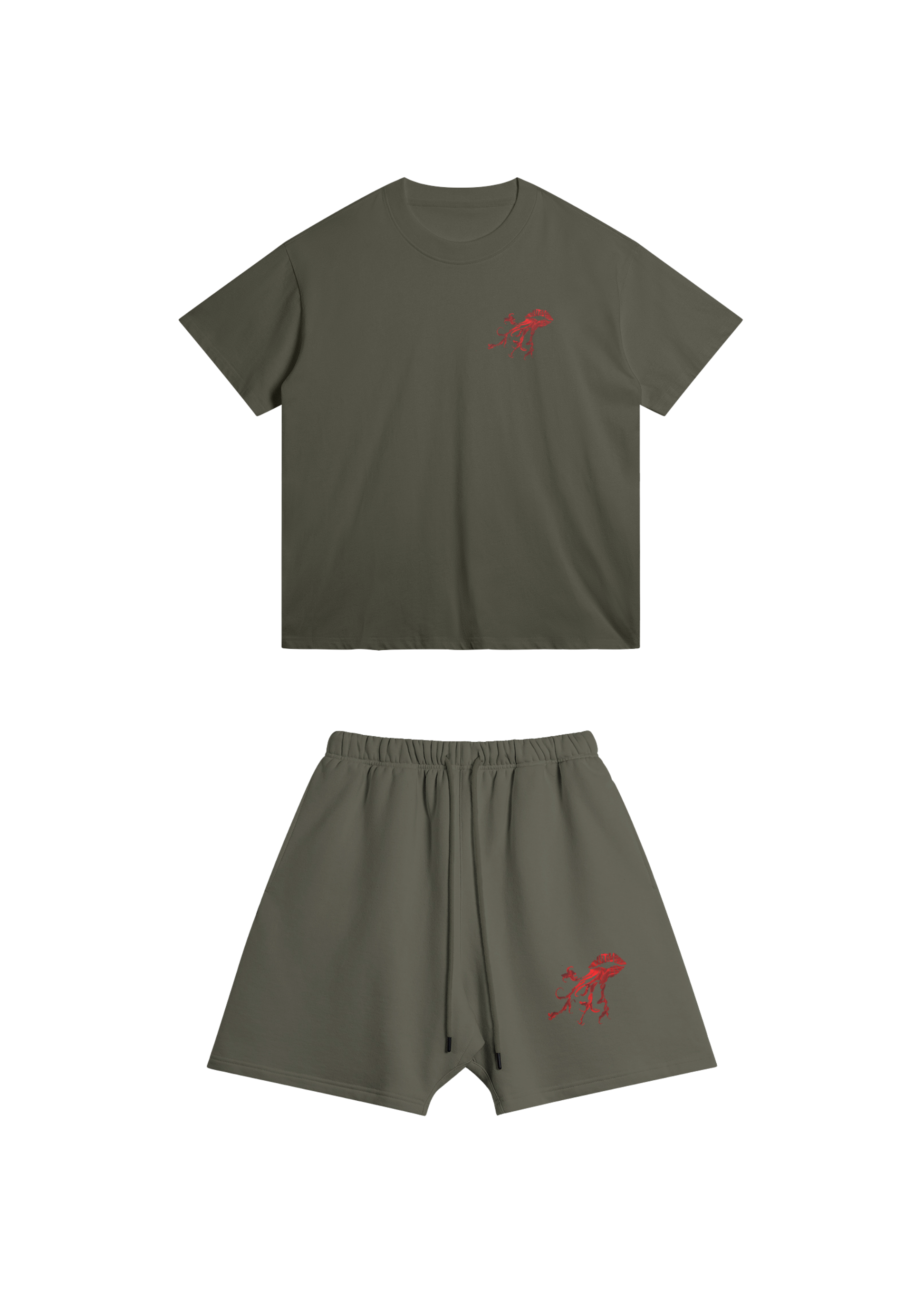 Ensemble Short Tee Vert