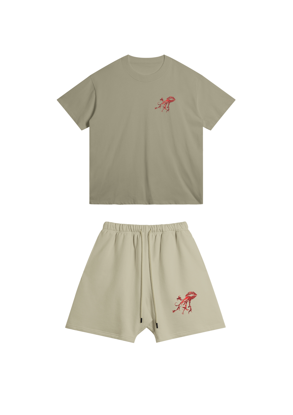 Ensemble Short tee Camel