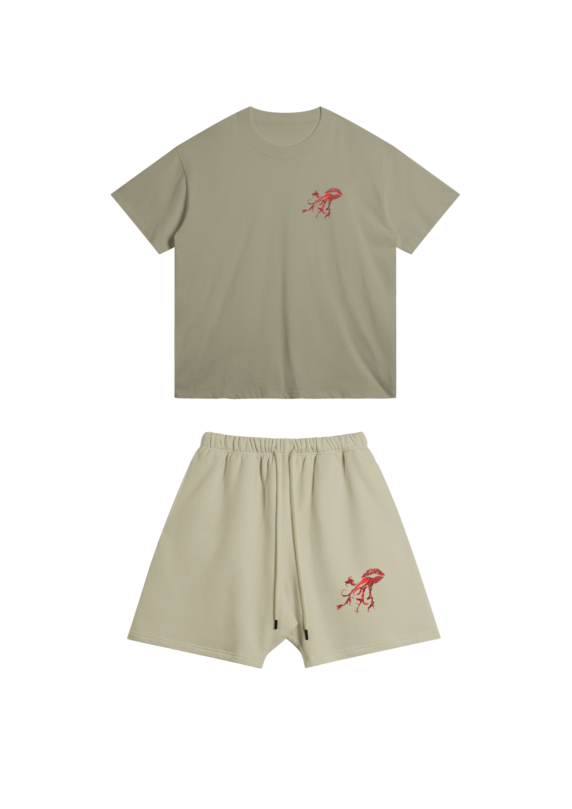 Ensemble Short tee Camel
