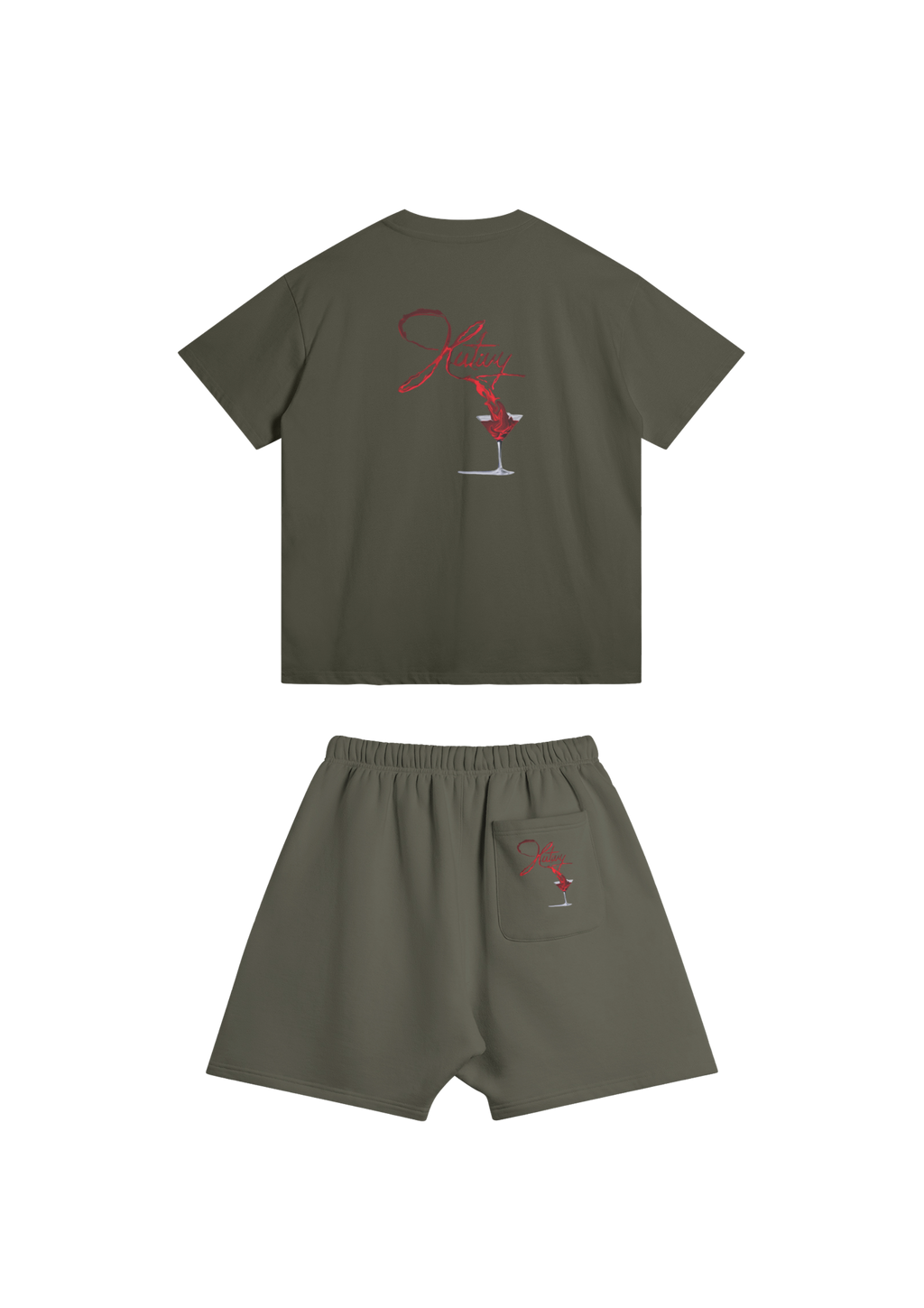 Ensemble Short Tee Vert
