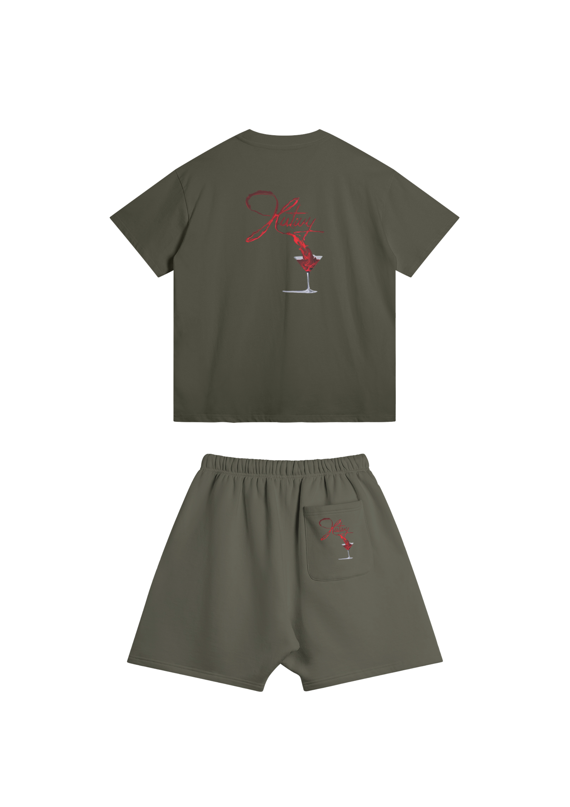 Ensemble Short Tee Vert