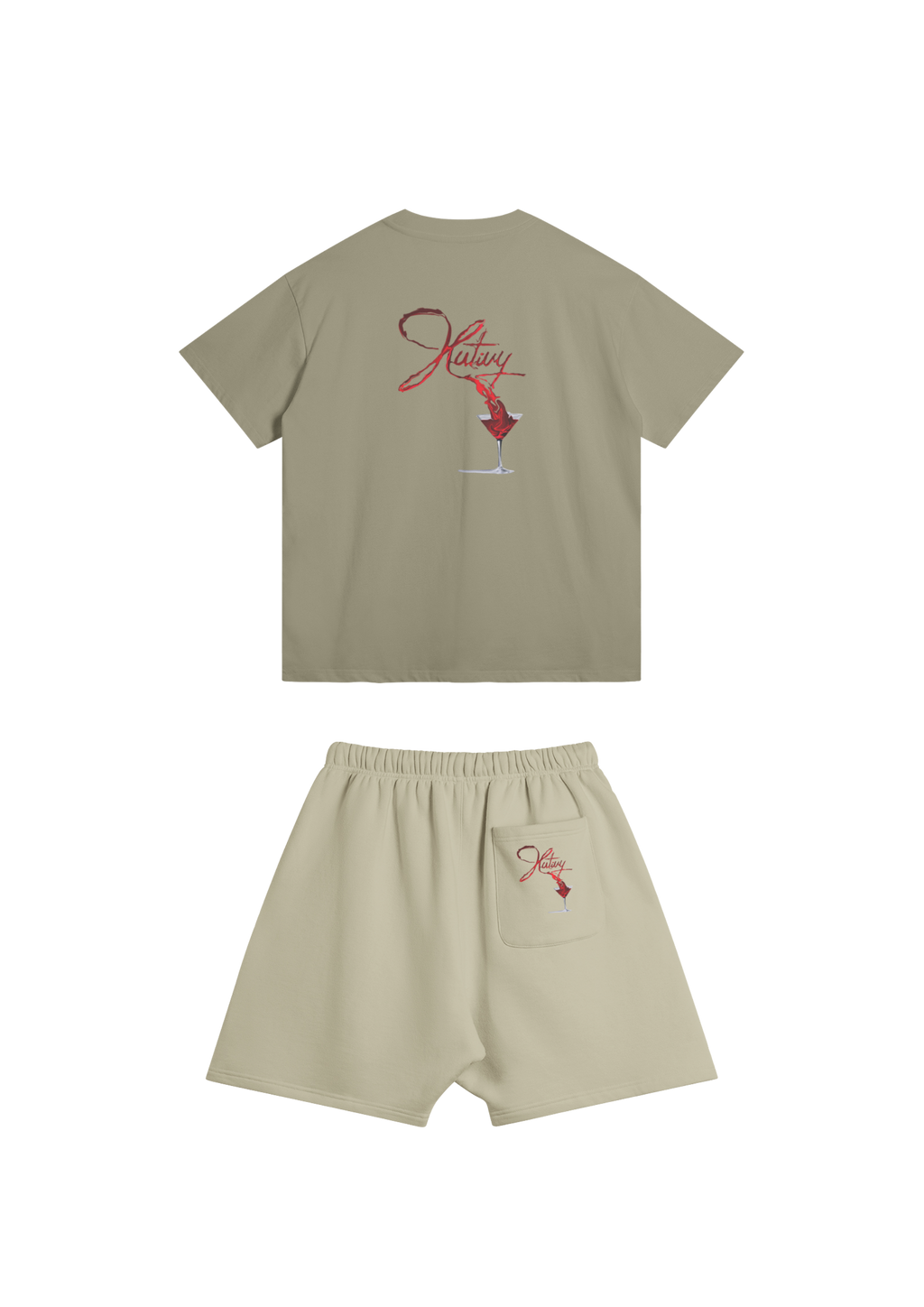 Ensemble Short tee Camel