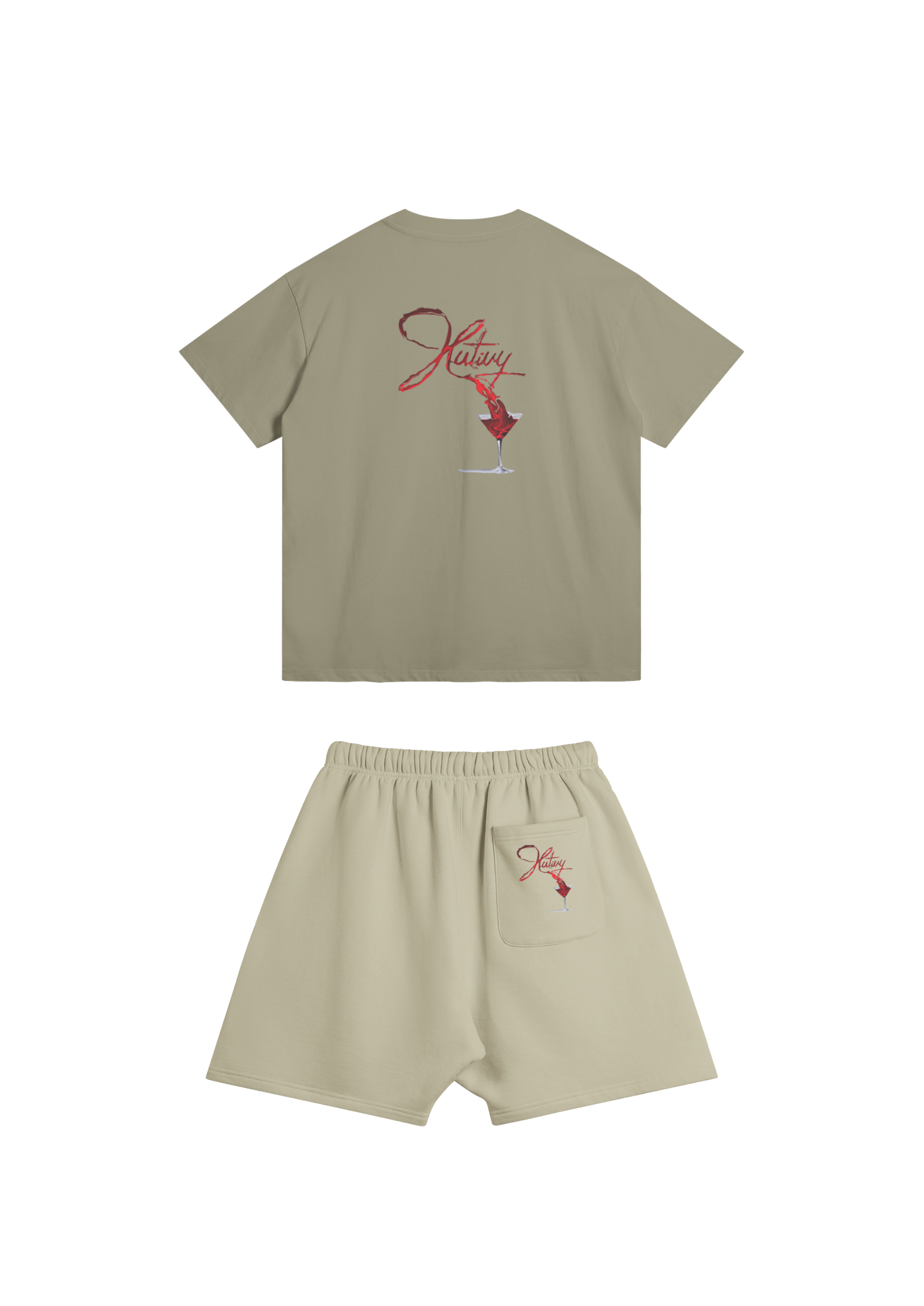 Ensemble Short tee Camel