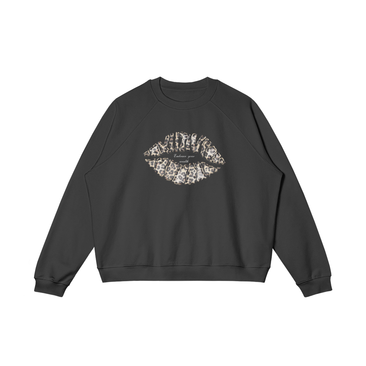 Sweat Kiss Leopard Noir