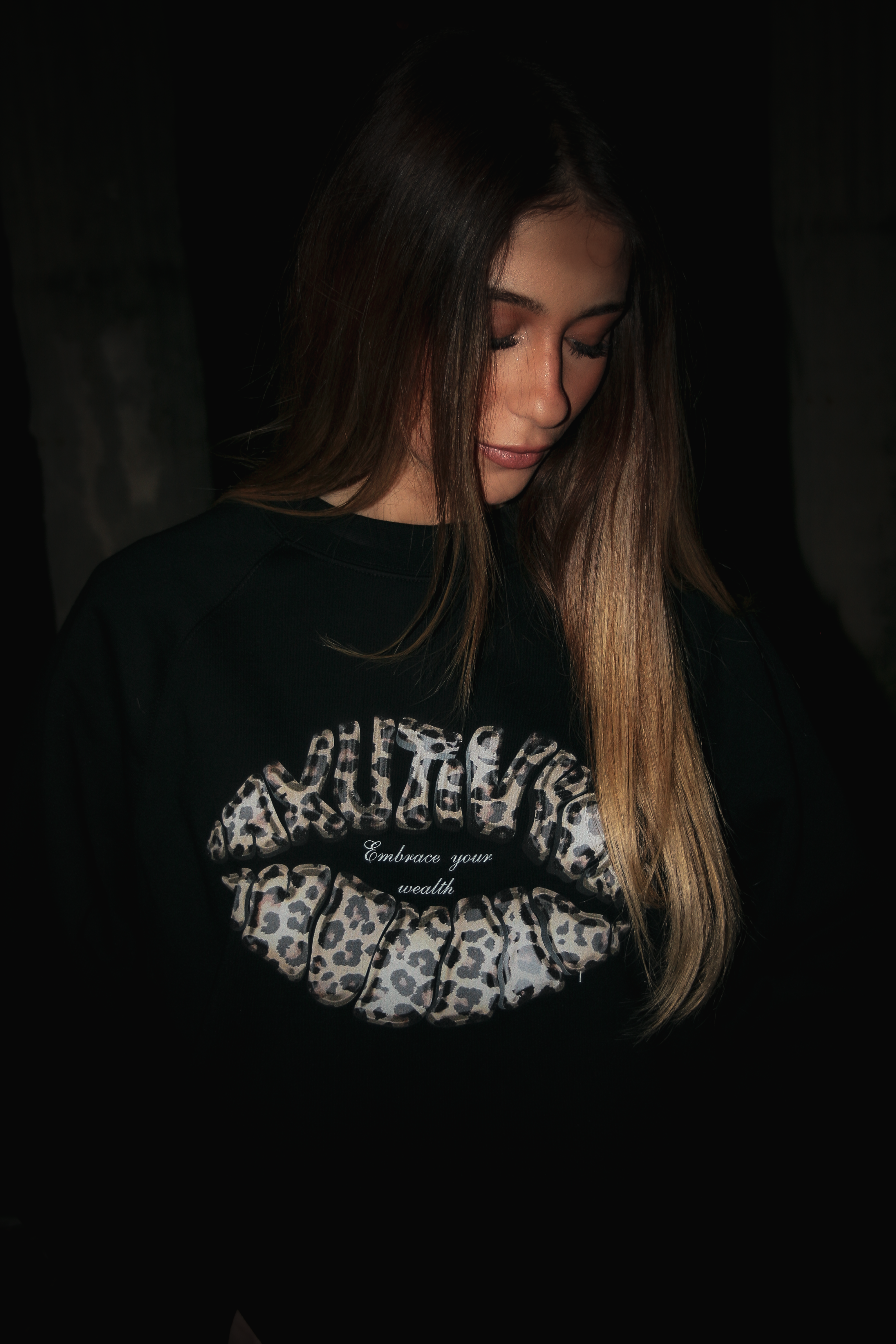Sweat Kiss Leopard Noir